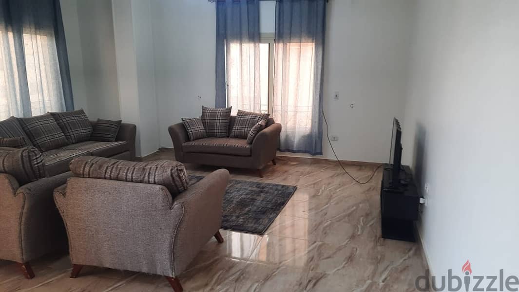 Fully furnished Apartment  with AC's & appliances for rent in very prime location New Cairo 1