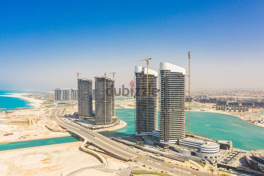 Ready to Move Apartment in North edge Towers lowest price + installments 2