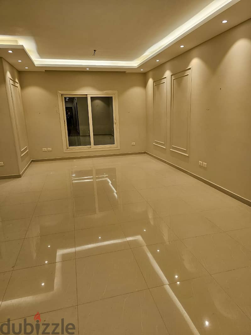 Ultra super lux apartment 4 bedrooms Sami furnished  for rent in very prime location and view - new cairo 2