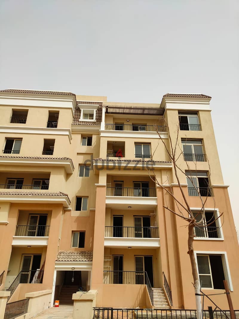 افضل تقسيمة وسعر ل 3 غرف في كمبوند سراي Sarai مساحة 165م على الفيو دايركت للبيع بسعر قسط 8 مليون 8