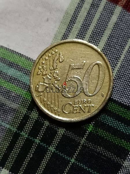 للبيع 50 يورو سنت عام 2002 حرف r الصور علي الطبيعه 0