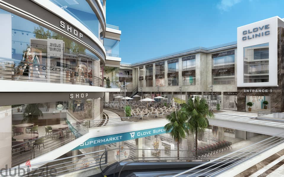 clove mall el koronfel new cairo محل للبيع 51 متر استلام فوري منطقة القرنفل التجمع الخامس 8