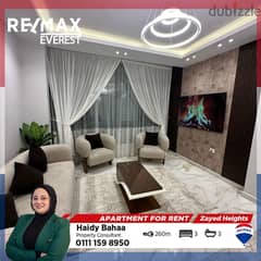 Furnished Luxury Ground Apartment For Rent In Zayed Heights