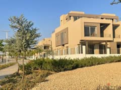 Town house for sale in Palm Hills New Cairo on Landscape