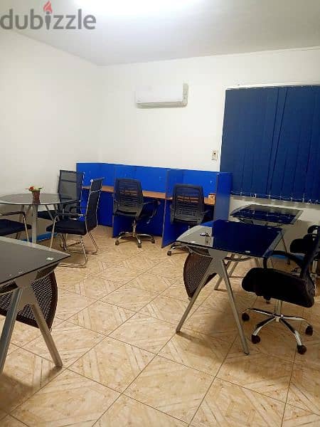 مكتب مفروش office space للايجار شامل جميع الخدمات مجانا من المالك 12