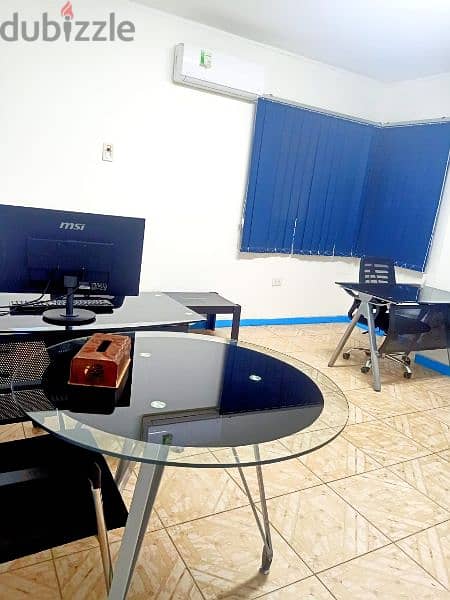 مكتب مفروش office space للايجار شامل جميع الخدمات مجانا من المالك 15