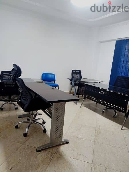 مكتب مفروش office space للايجار شامل جميع الخدمات مجانا من المالك 16