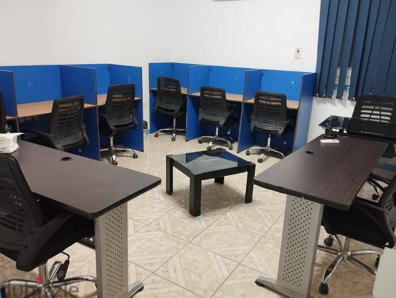 مكتب مفروش office space للايجار شامل جميع الخدمات مجانا من المالك 18
