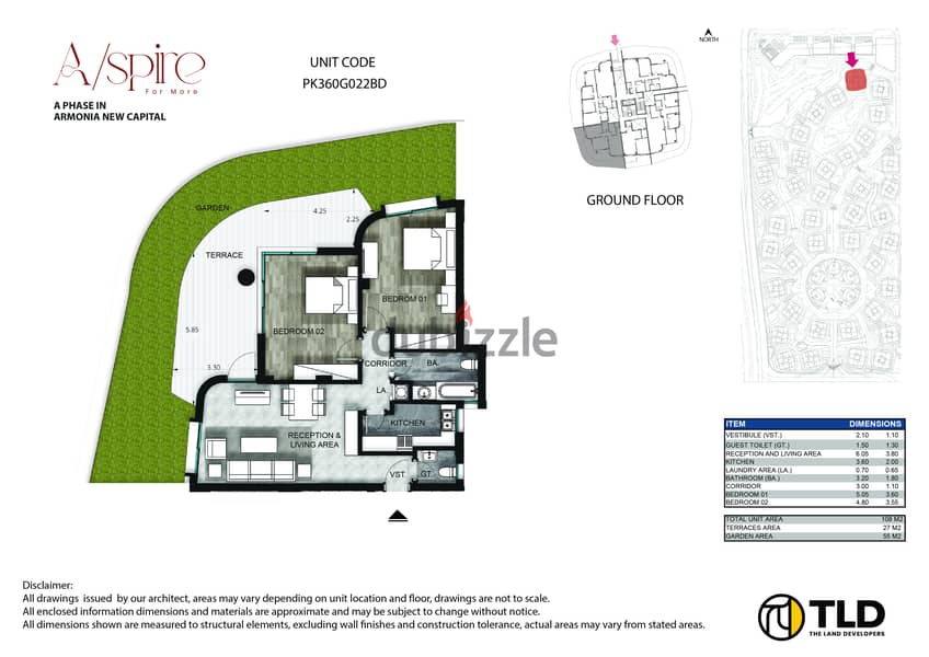 اكتشف العيش الفاخر: شقة أحلام بمساحة 135 متر مربع في أرمونيا من قبل TLD-The Land Developers في العاصمة الادراية الجديدة New Capital 3