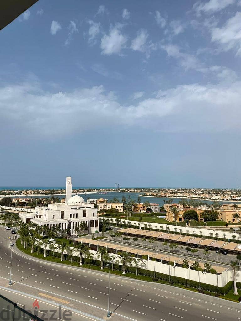 Receive your 238 sqm finished apartment in Mazarine, North Coast, in Amazing Location and View, directly in front of Al Masa Hotel and next to New Ala 1