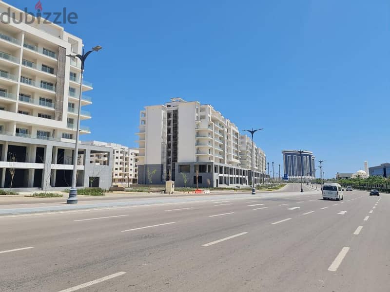 Receive your 240 sqm finished apartment in Mazarine, North Coast, in Amazing Location and View, directly in front of Al Masa Hotel and next to New Ala 8