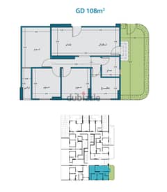 للبيع شقة 108 متر ارضي + 20 متر 3 غرف جاردن في زهراء المعادي استلام فوري داخل كمبوند بجوار نادي وادي دجلة