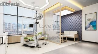 Medical clinic, 71 square meters, finished, at a snapshot price, with a 20% discount, Open View, Sheraton Hotel, Mostaqbal