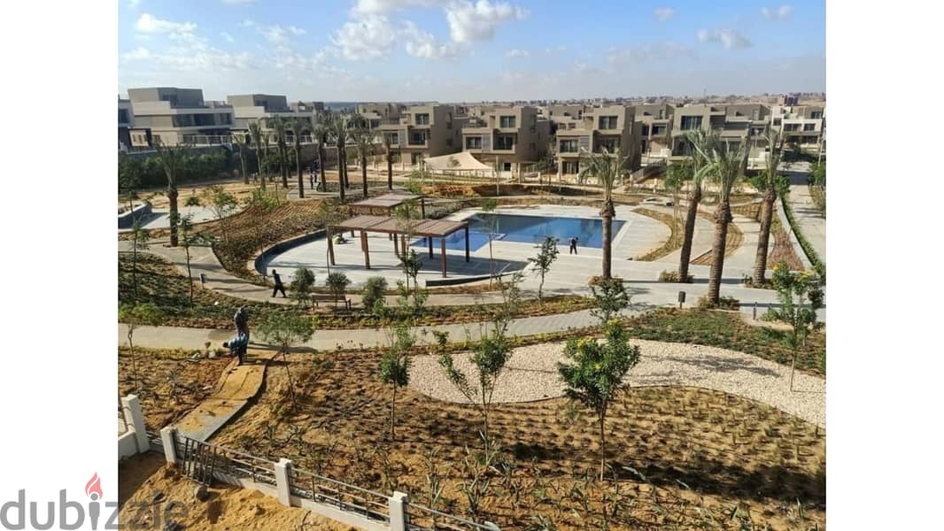 Apartment 183m for sale in palm hills new cairo ready to move View landscape بالم هيلز القاهرة الجديدة 2