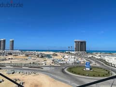 Corner Chalet Panoramic view El Alamein Towers, The Gate Tower and Marina 7 in the most distinguished building in Mazarine