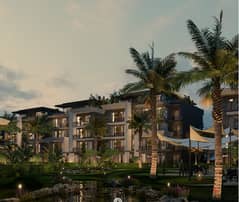 Apartment 200m in installments over 10 years, view on landscape and lakes in front of Madinaty, in installments