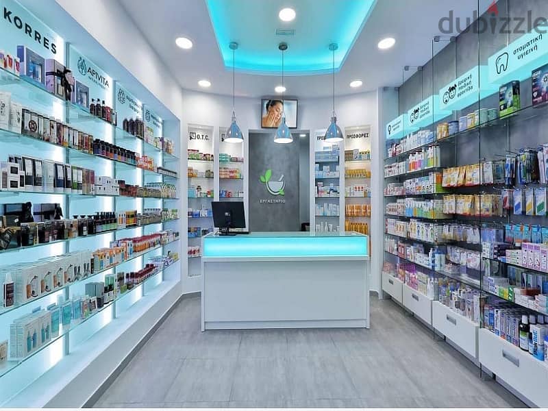 The most distinguished pharmacy in the capital with a 30% discount on down payment, in front of the entrance to two hospitals and serving 80 clinics o 1