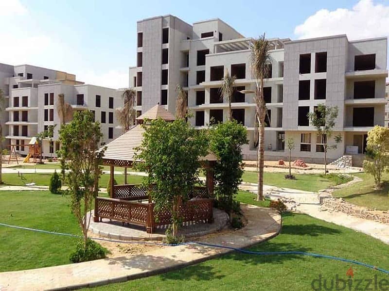 Apartment for sale in Creek Town Compound, directly in front of Al-Rehab 5