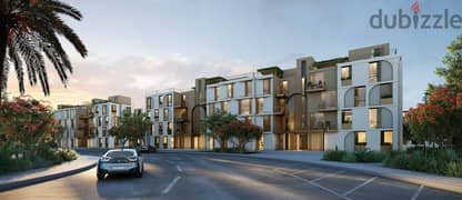 With a 10% down payment, an apartment finished with the highest quality in ((Vye Sodic Compound)) Sheikh Zayed in front of Sphinx International Airpor