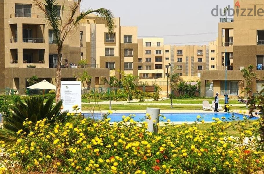 Apartment with garden for sale, fully finished, in Palm Hills October, in installments Palm Parks 6