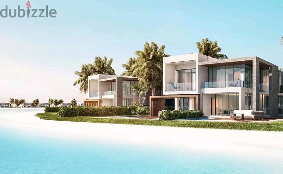 Stand alone villa with direct sea view, fully finished, in Azha Al Sahel In installments 6