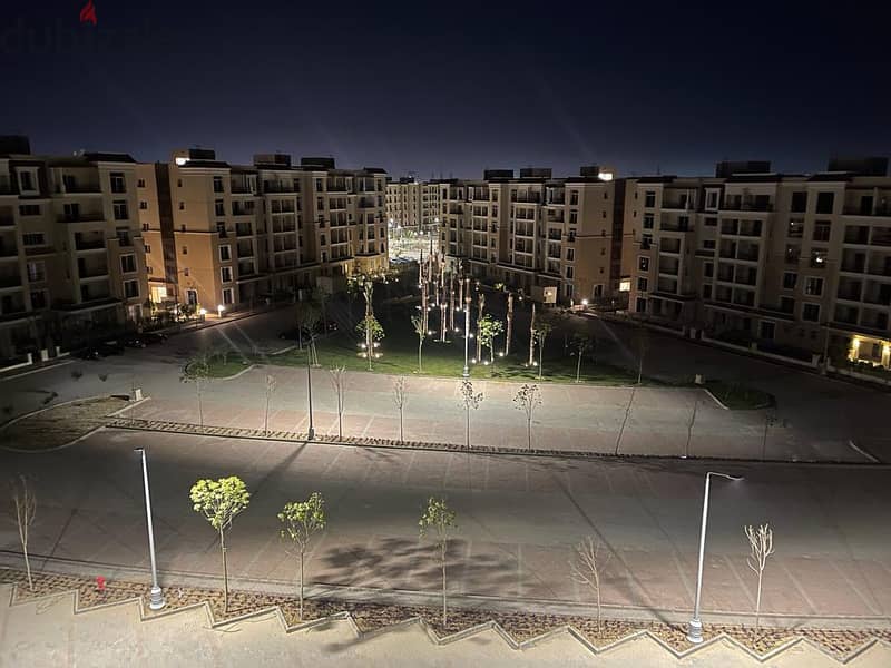 Apartment for sale sarai compound ready to move with installments and private garden 104 meters 1