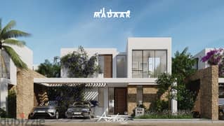 Best Location in azha, north coast standalone villa sea view 4th row 5Bds BUA317 G278 fully finished with ACs and Kitchen Cabinets with 2 parkings 0