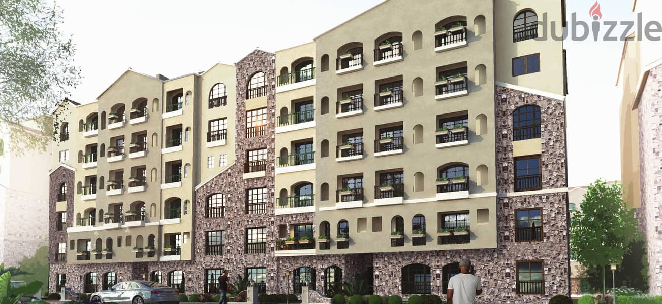 APARTMENT 265M FOR SALE , READY TO MOVE ,SEMI FINISHED , INSTALLMENT 6 YEARS , GREEN SQUARE . 2