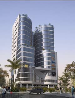 Office with a down payment of 390 thousand, 39.8 meters in a prime location, 13th floor, direct facade, finished with air conditioning. 0