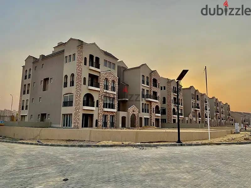 duplex garden 225 m ready to move open view , green square mostakbal city 7