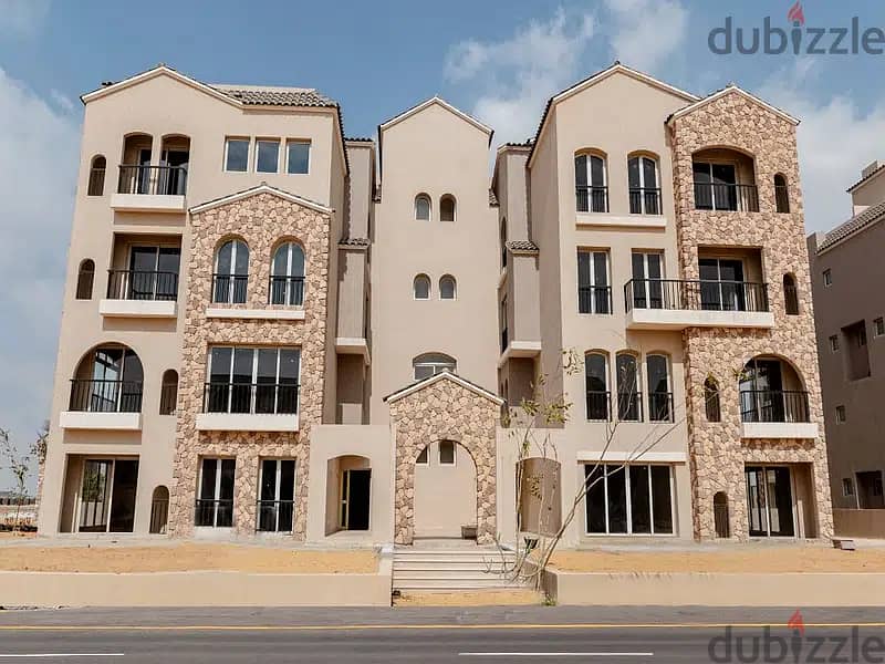 duplex garden 225 m ready to move open view , green square mostakbal city 9