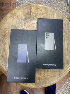 Galaxy S24 Ultra dual sim 256/12G  Grey Violet جديد متبرشم