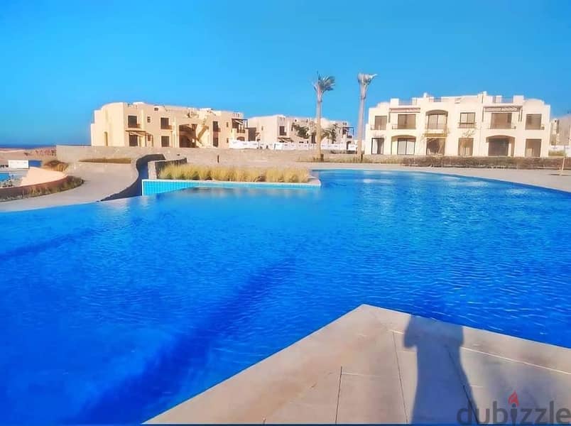 Finished chalet with furnishings in the room, Sahl Hasheesh, for quick sale, cash is required: 700 thousand only, and the rest is in installments 5