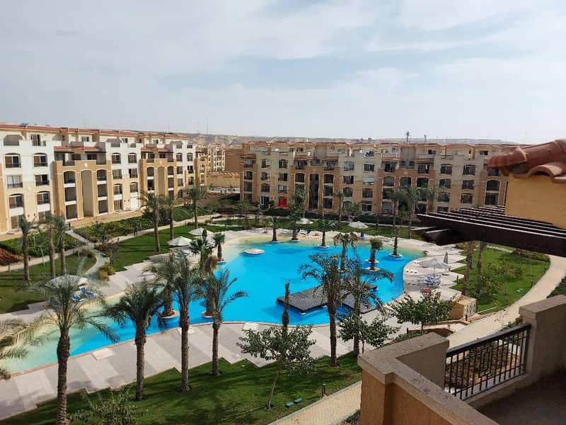Apartment for sale ready to move pool view in stone residence  compound 6