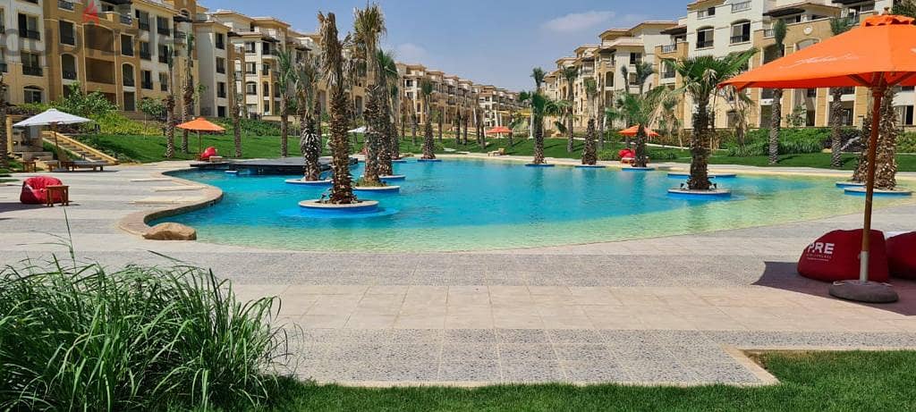 Apartment for sale ready to move pool view in stone residence  compound 15