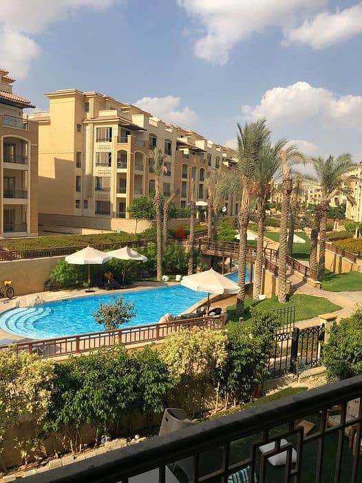 Apartment for sale ready to move pool view in stone residence  compound 17