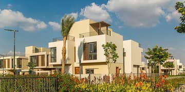 twin house villa for sale in sodic the estates sheikh Zayed 360m of land 3 floor  fully finished ultra lux & down payment 5% & installments 8 years . . 0