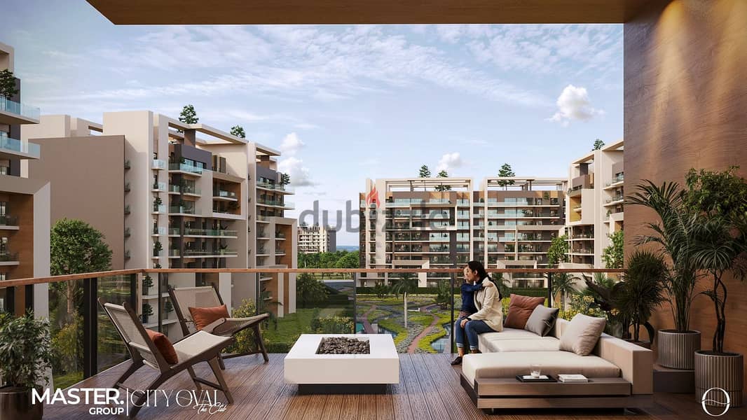 Own a 3-bedroom apartment 167 m in City Oval Compound in the heart of the New Capital 3