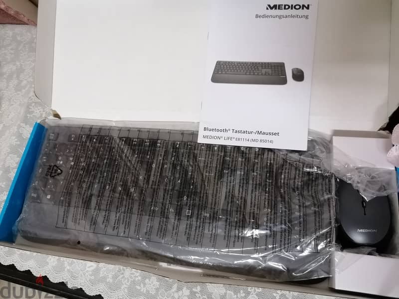 Medion Bluetooth keyboard, new and mouse 2