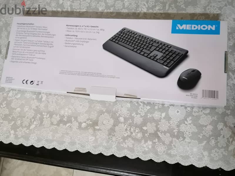 Medion Bluetooth keyboard, new and mouse 0