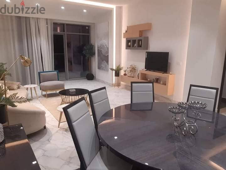 A 3-room apartment for sale in installments, immediate receipt, fully finished, in the Latin Quarter in New Alamein 3