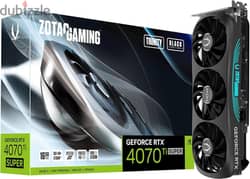 ZOTAC Gaming GeForce RTX 4070 Ti Super Trinity - جديد متبرشم