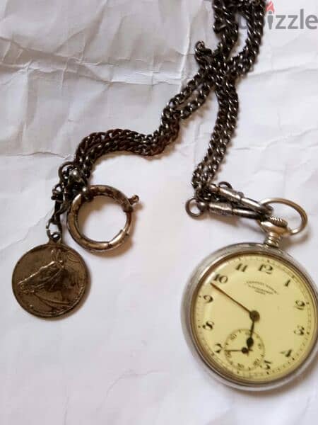 ساعة جيب Tramway اصلية قديمة انتيكا تعمل للبيع 3