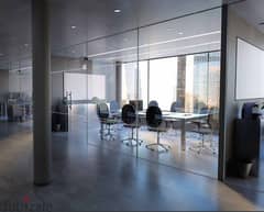 A Fully finished office with air conditioners in the best location at the best price in installments over 10 years in the Administrative Capital