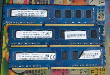 رامات 4 جيجا  قطعة السعر للقطعة الواحدة 4gb ram ddr3 12800U