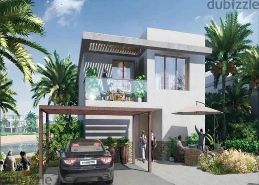 Separate villa for sale in the most prestigious village on the North Coast, Silver Sands, with an area of ​​​​212 meters, in installments up to 8 year 6