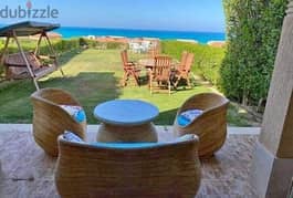 Chalet with garden for sale 125 sqm seaview  in Telal el Ain Sokhna Super lux finishing