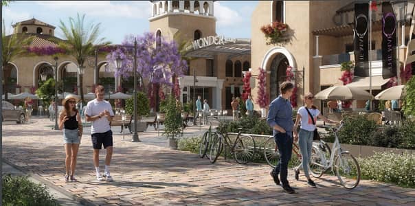 Townhouse view on Mazar Park in front of Suez Road in Mostakbal City ...
