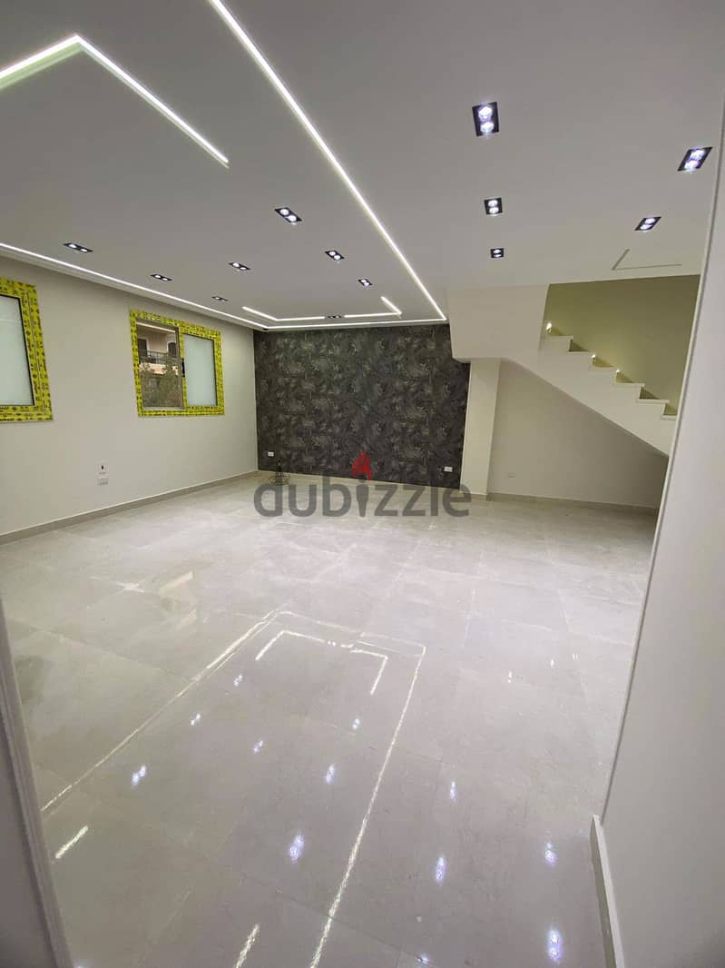 Duplex for sale, ultra super luxury finishing, in Al-Fardous, in front of Dreamland, 6 October 10