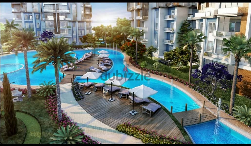 Duplex villa 313 meters + 44 meters garden on open view landscape and lakes and near the project services with a 10% down payment and installments ove 9